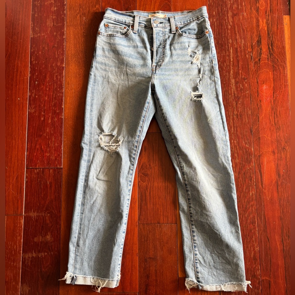 Levi's Wedgie Light Blue Straight Leg Jeans